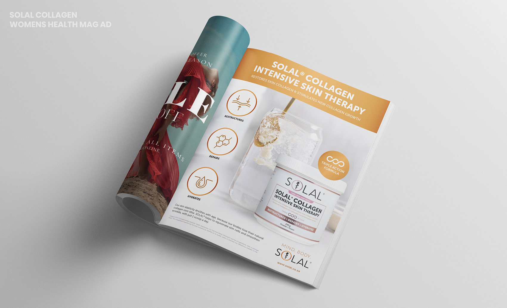 Solal Collagen Magazine Mockup